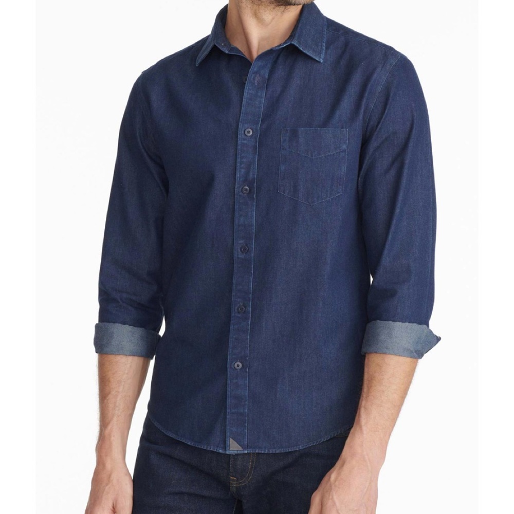 Denim Shirt - Wrinkle Free - MEDIUM REGULAR